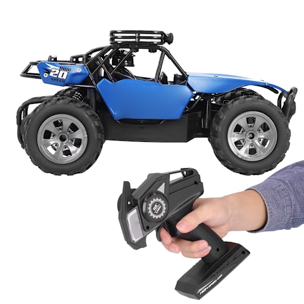 1/18 RC Kiipeilyauto Alloy Off Road -ajoneuvo Kaukosäädin Sähköinen Lelu Lapsille 2.4G Sininen