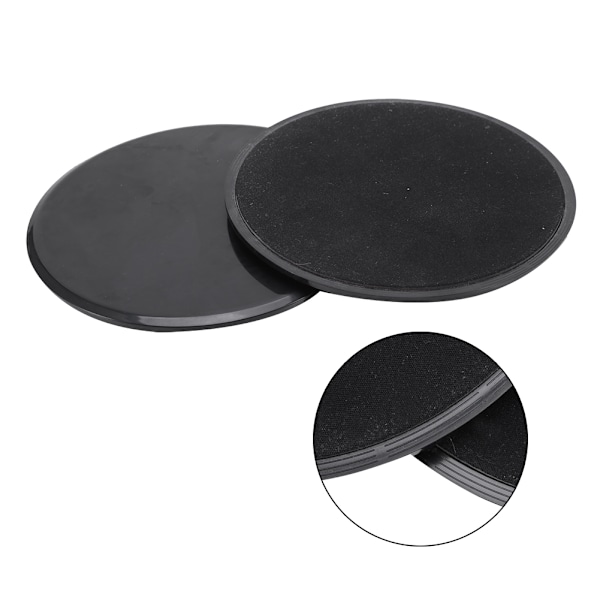 2 st Träningsglidplattor Fitness Core Slider Sport Helkroppsträning