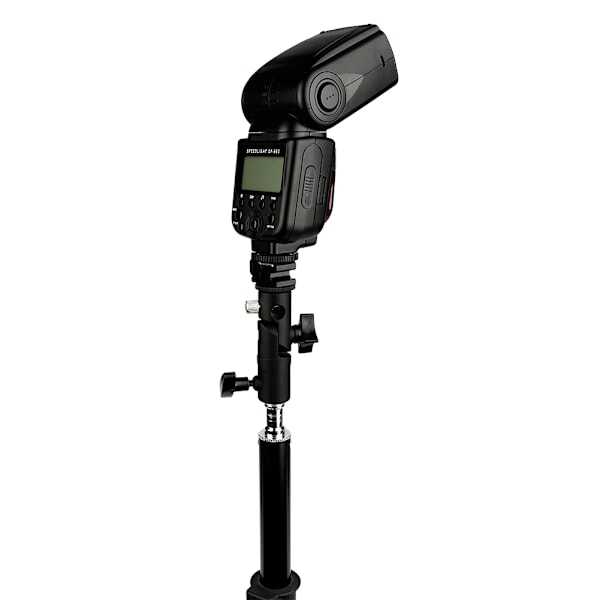 Justerbar Hot Shoe Mount Adapter Flash Lys Stativ Paraply Holder Beslag DH