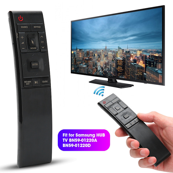 Smart TV Fjärrkontroll Hushåll Sovrum Ersättningstillbehör för Samsung HUB TV BN59-01220A BN59-01220D