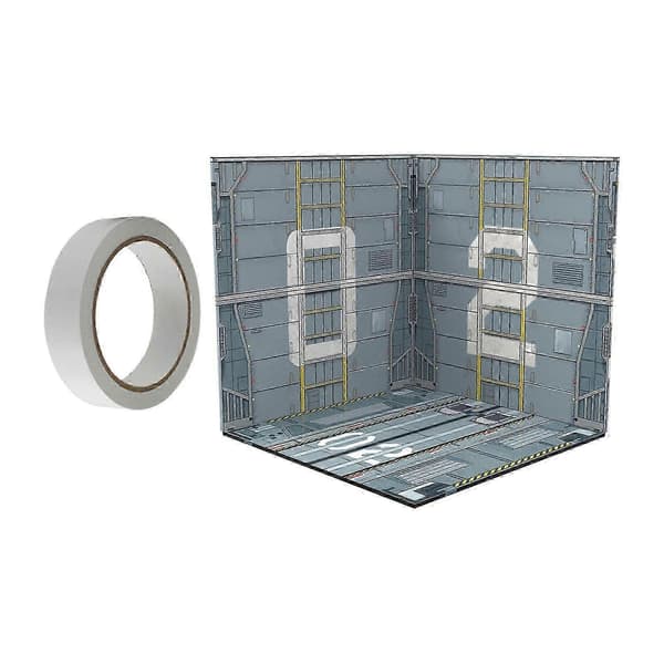 1/12 Skala Display Baggrund til Miniatur Actionfigurer & Trykstøbte Biler - Organiser Din Samling Deck