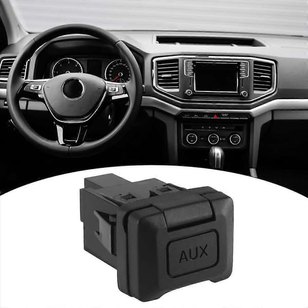 【03】Auxiliary Port 39112--A01 för Fit Auto Parts AUX Auxiliary Input Jack Audio Interface Audio Input Ja Black