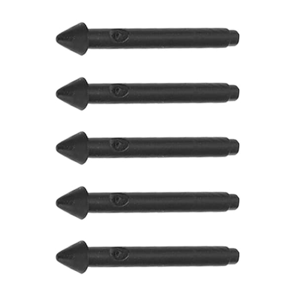 5 stk. Pro Tablet Stylus Pen Spidser Sort 2H Følsom Præcis Fin Blank Spids Tablet Udskiftningsspidser til Pro 7 6 5 4 Book