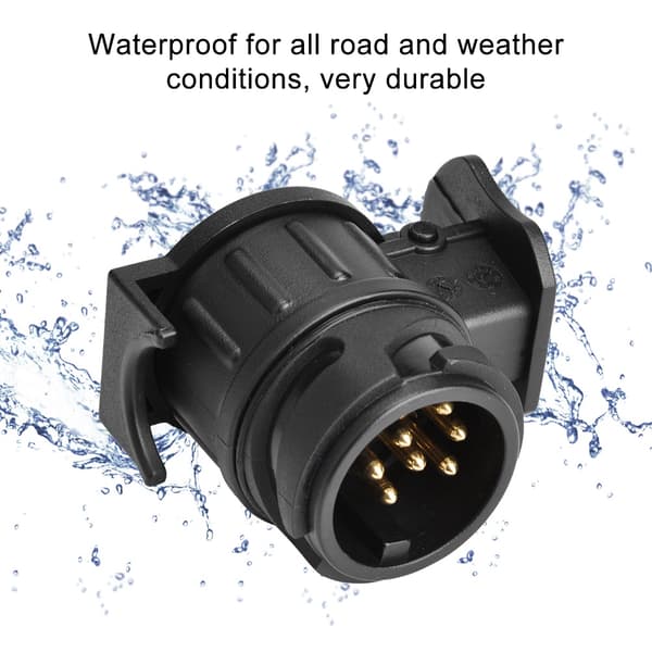 12V 13-benet til 7-benet N&S Trailer Stik Adapter Plug Konverter Stik til Trailer Campingvogn