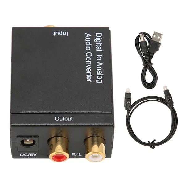 Digital till Analog Omvandlare Professionell RCA Analog till Digital Optisk Omvandlare för Hemmabio