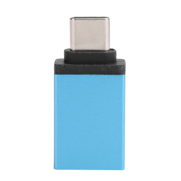 Typ C Adapter Omvandlare Mobiltelefon Notebook USB Snabbladdning Datortillbehör (Sjöblå)