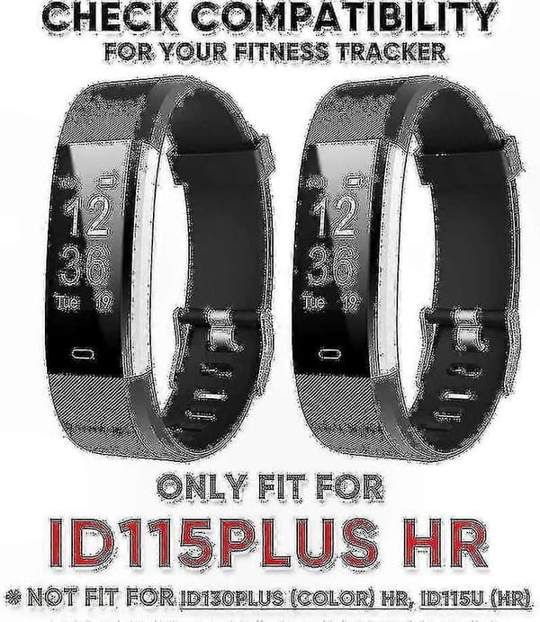 2-pak erstatningsarmbånd til fitnesstracker smartwatch kompatibel med ID115Plus HR og VeryFit Pro-modellerne blue-green