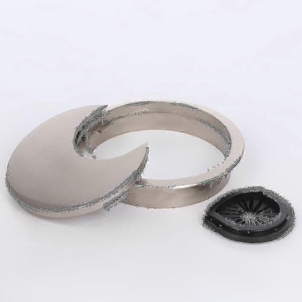 Skrivebords Kabelhul Dæksel - Kontor Grommet og Bord Kabeludgangsport brushed 80mm