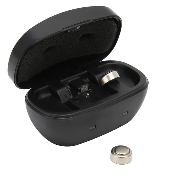 2st A675 Knappbatterier USB Uppladdningsbar Knappbatteri Laddningsbox för Hörapparater