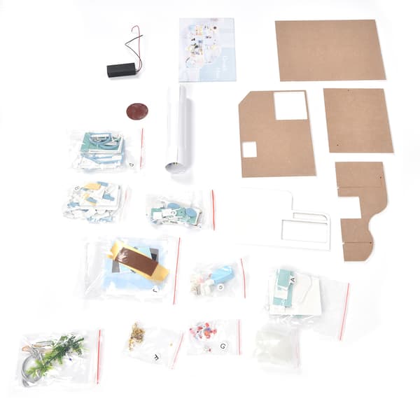 DIY Dockhus Kit Miniatyr Hus Byggsats Födelsedagspresent för Barn Över 14 År