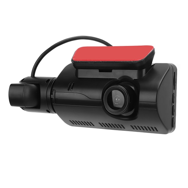 Dash Cam Dubbel Instrumentbräda Kamera 170° Vidvinkel Bilkörningsinspelare Stöd 64GB Litet Minneskort