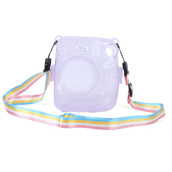PVC Kameraskyddsfodral Skalskydd Reptåligt Anti-fall för Instant Camera mini11 (lila)