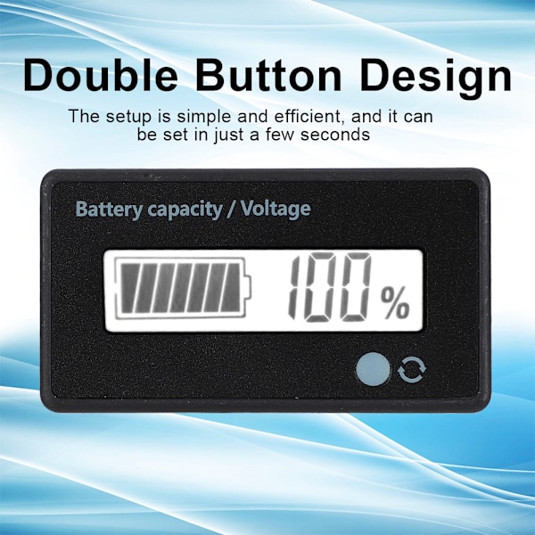 GY-6D PCB HTN Lyd-lys Alarm Batterikapacitetsmonitor Indikator Display 12-84V (Hvidt Lys)