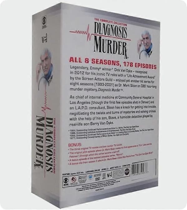 【03】Diagnos Mord: Kompletta serien Samling 1-8 Nytt 32-Disc DVD Box Set