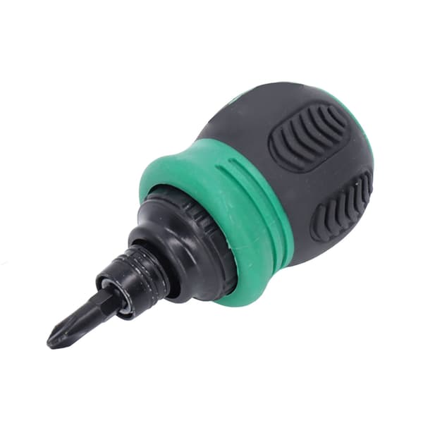 Skraldeskruetrækker Mini Magnetisk Krydshoved Slids 2 i 1 Krom Vanadium Stål Hardware Grøn