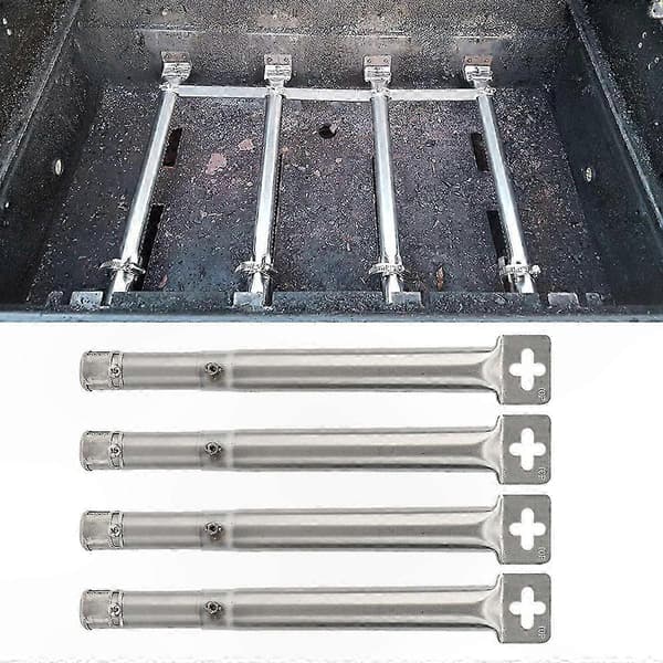 4-pak justerbare brænderrør i rustfrit stål til gasgrill