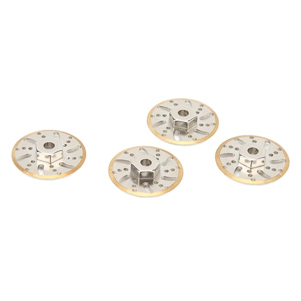 4 stk. RC Kontravægt Bremseskive Messing Hjulvægte Hex Adapter til Axial SCX24 Gladiator C10 1/24 RC Bil