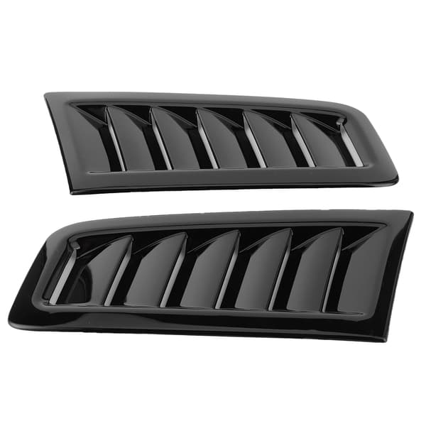 2 stk. Universal Bonnet Luftventiler Motorhjelm Bil Eksteriørdele til Focus RS MK2 Style Gloss Sort
