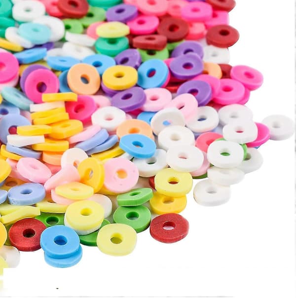 4000 stk. lerperler ler-mellemperler til smykkefremstilling