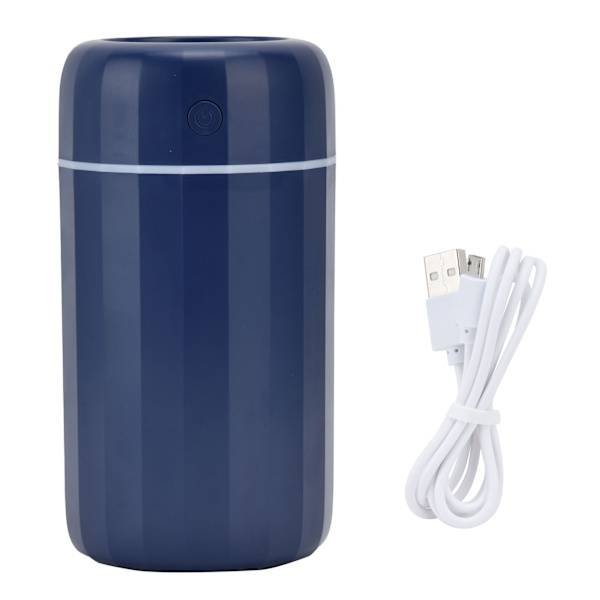 Mini Luftfugter 260ml 2 Niveauer USB Multifunktion Lang Brugstid Bil Diffuser Luftfugter til Fugtighedsblå
