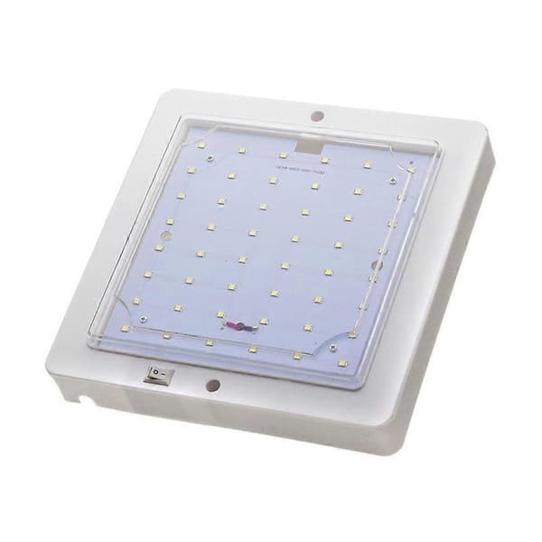 LED-takbelysning för husvagn, husbil, buss, båt, 10W, 6000K, vit Valkoinen