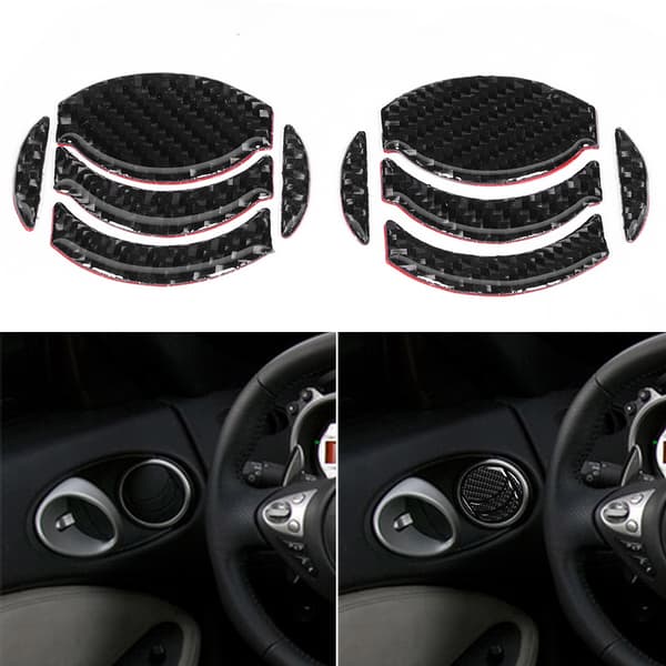 10 st/set Kolfiber Dörr Luftventil Trim Modifiering Passar Nissan 350z 2006-2009