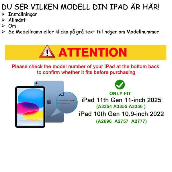 【03】Suitable for iPad 10th/11th Generation (2022/2025/A16) Tablet Case, PC Hard Shell, Thin and Light, Non-Yellowing, Drop-Proof. black black Ipad A16 (2025)