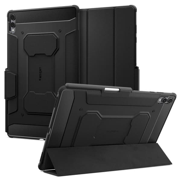 【03】Spigen Samsung Galaxy Tab S11 Ultra Case Rugged Armor 'Pro' Black 460 460 Termoplastisk polyuretan (TPU)
