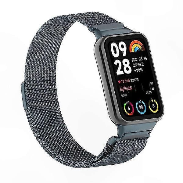 Magnetisk Milanese Loop-rem i rustfrit stål med stik til smart aktivitetsmåler Multicolor Style H