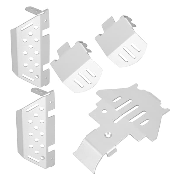 5 st/set Chassi Pansar Skyddsplatta Aluminiumlegering Skydd Passar för TRAXXAS/TRX‑4/TRX4 RC Bil