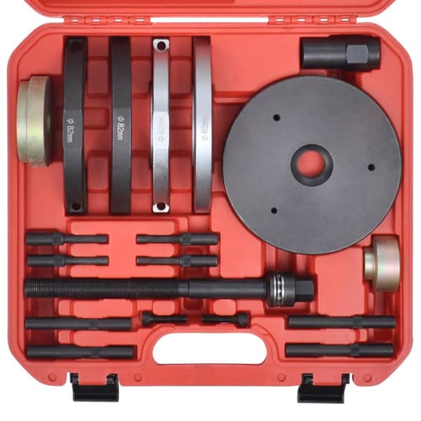 【03】vidaXL GEN2 Compact Wheel Bearing Tool Kit 82mm 19pcs Ford, Volvo etc. Vit Vit white