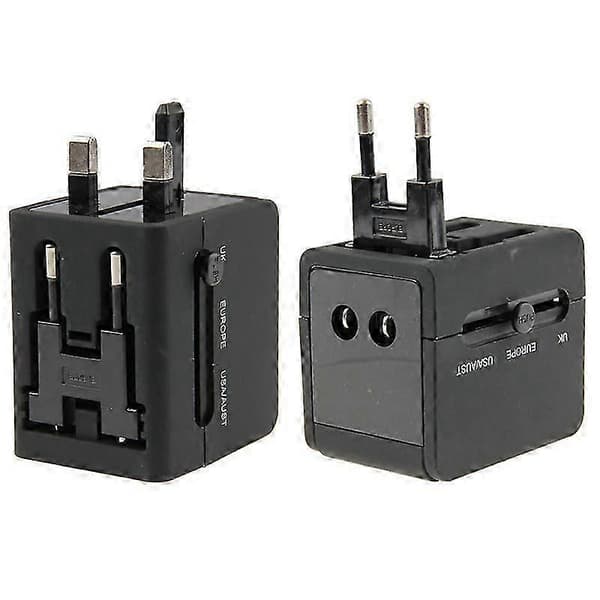 Internationell reseadapter för universalbruk Black