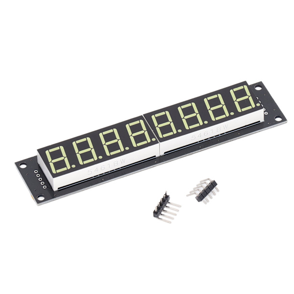 8-siffrig Rör LED Segmentdisplay 74HC595 Drivrutin Digital Optoelektronisk Modul Vit 0.56in