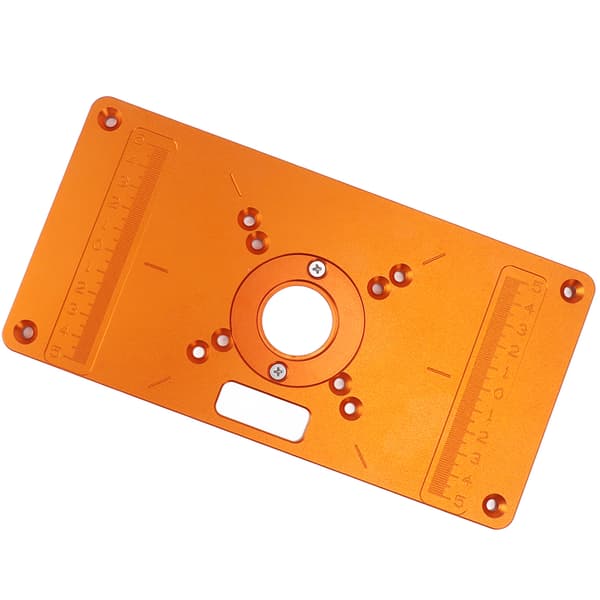 Fræsebordsindsatsplade Aluminiumlegering Træfræsning Flip Board Holdbar Trimmermaskine Flip Panel til Hjemmefabrik Værksted