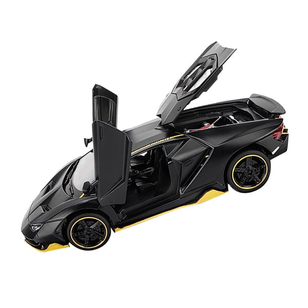 1:32 Skala Legering Diecast Model Bil Legering Træk Tilbage Legetøjsbil til Børn Gave Fødselsdag Mat Sort 3224A 1