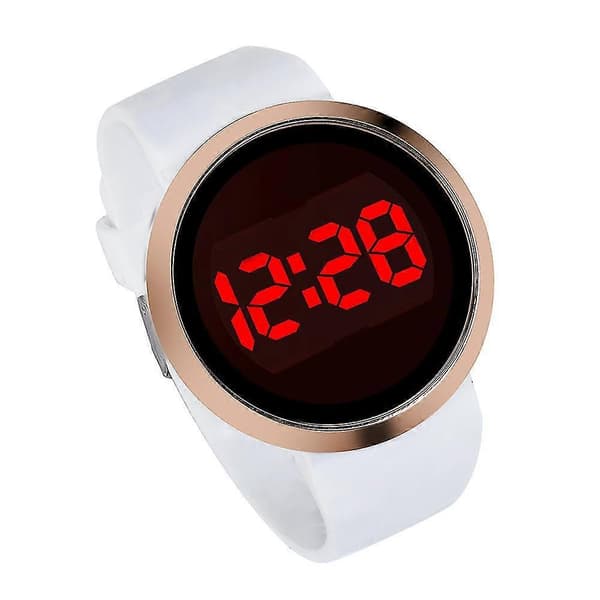 mode vandtæt mænds LED touch screen dag dato silikone armbåndsur