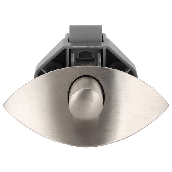 Lådknapp Lås Skåpdörr Trycklås för Marin Båt Husbil 12‑25mm Träskåpsdörr Borstad Silver
