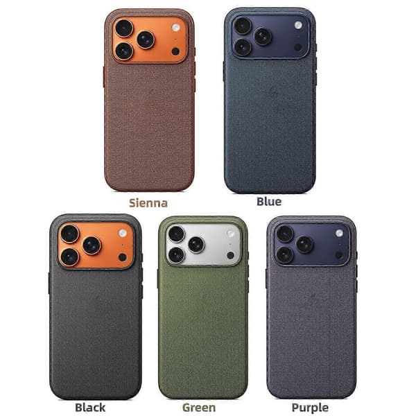 【03】iPhone 17 Pro Max Protective TechWoven Case with MagSafe, Sienna Logo Phone Case, Thin Shockproof Armor for iPhone 17 Pro Max Purpl Purple For iPhone 17