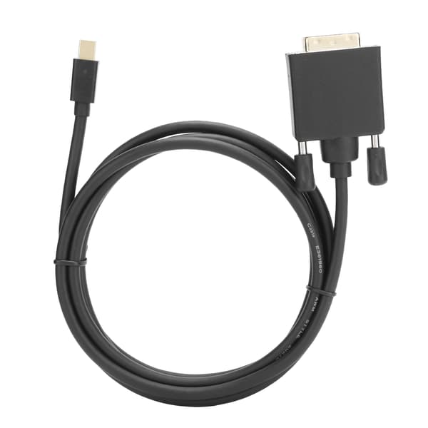 Mini DP till DVI-kabeladapter Kopparledare 4K 1080P med ABS-hölje 1,8m/5,9ft