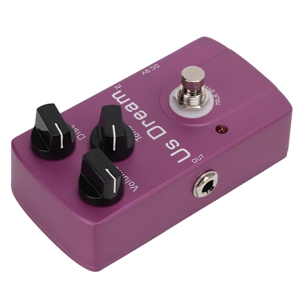 Distortion Effect Analog Tube Speaker Gitarr Monoblock Distortion Pedal med True Bypass 10mA