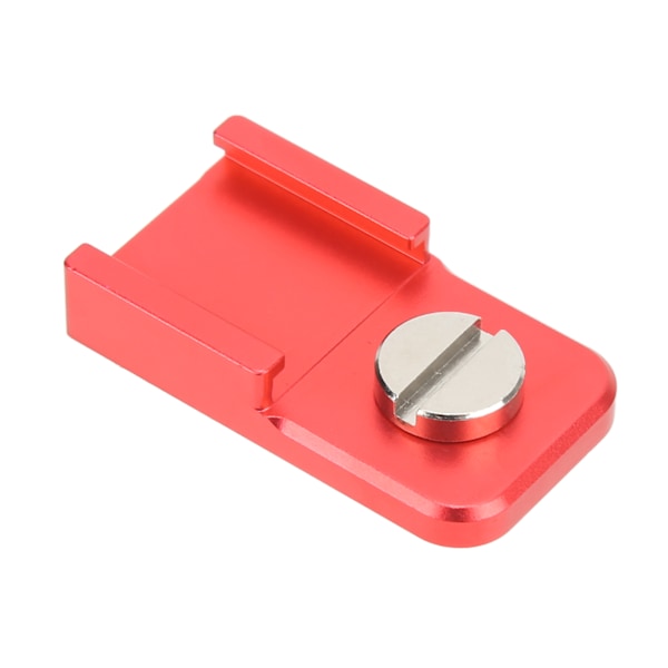 Kamera Cold Shoe Mount Aluminiumlegering Cold Shoe Mount Adapter med 1/4in Skrue til Mikrofoner Fyldlys