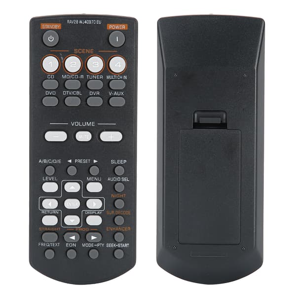 ABS Sort Holdbar DVD Video Controller Fjernbetjening Erstatningstilbehør til Yamaha RAV28