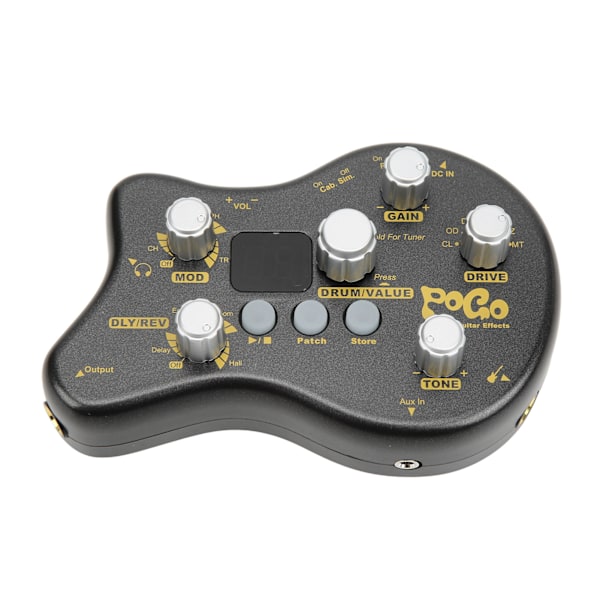 Guitar Multi Effects Processor Effekt Pedal POGO Delay Reverb Distortion Instrument Tilbehør EU Stik 100-240V