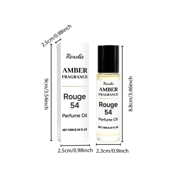 Roll-on Parfymolja – Långvarig Alkoholfri Doft – Söt, Bärnsten & Träig Doft – Lätt att Bära (10ml)