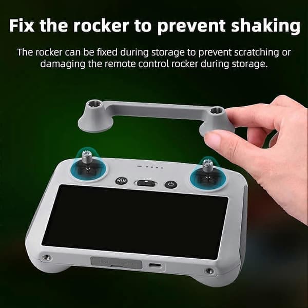 Til DJI Flip/Air3S Joystickholder til DJI Flip/MINI4PRO fjernbetjeningsjoystick Silver   gray