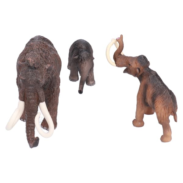 【03】Mammutmodel simuleringsstatue realistisk plastik mammut dyresamling legetøjsgave