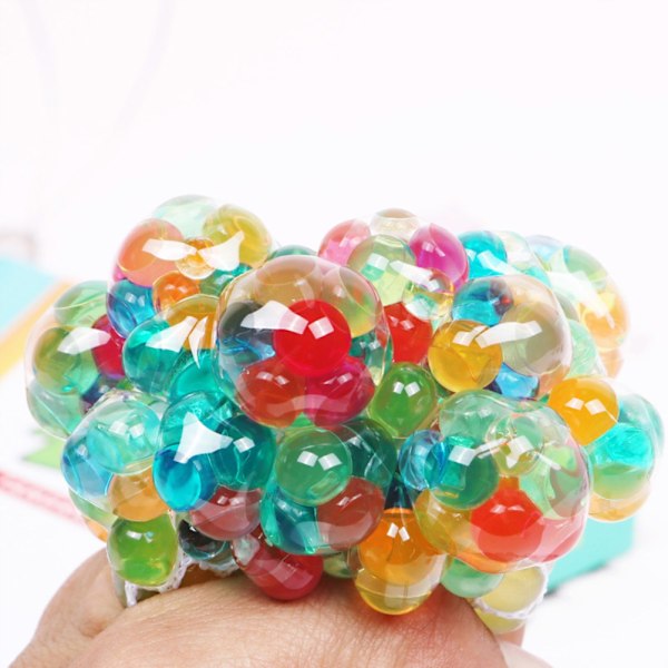 6*6CM Druv Ventilerande Bollar Stress Relief Leksak Rolig Dekompressions Klämleksak Exploderande Pärlor Druvbollar
