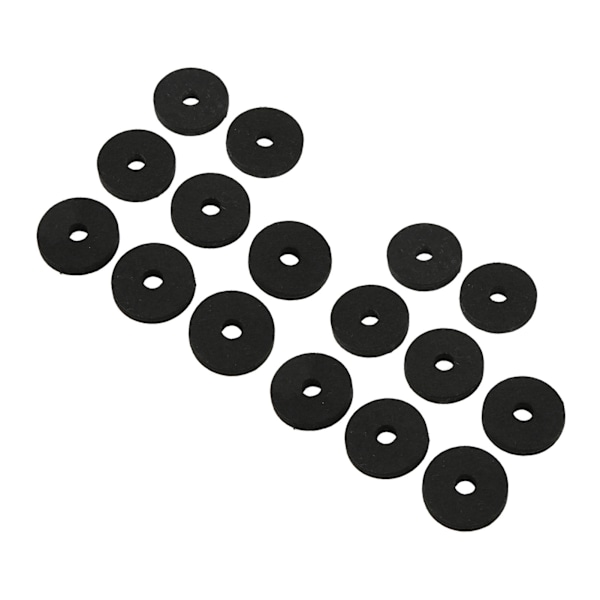 20 st/set Cymbal Ersättningstillbehör Plast Filt Cymbal Ärmar för De Flesta Trumset Svart
