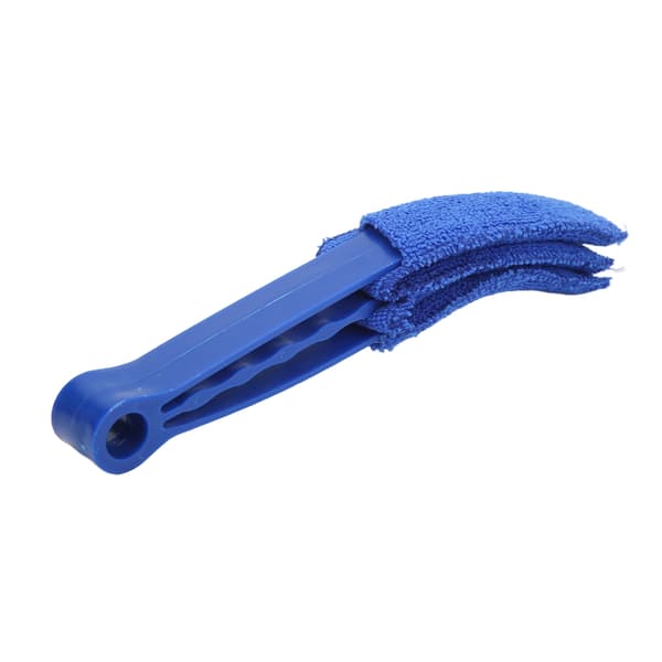 Bil Luftventil Støvkost Multifunktionel Rengøring Mikrofiber Klud Værktøj til Vinduesblade Persienner Lukker Ventilator Blå
