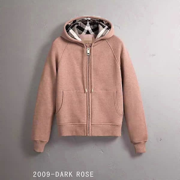 【03】Højkvalitets Original Enkel Hættetrøje Britisk Stil Hættetrøje Mænds Kvinders Pullover Kvinders Jakke Fuld Cardigan Lynlåsfrakke Sort Black S
